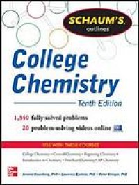 Image of Schaum's outlines college chemistry