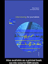 Image of Interviewing for journalists. Second Edition