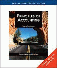 Image of Principles Of Accounting. Twenty Third Edition