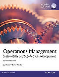 Image of Operations management : sustainability and supply chain management. Eleventh Edition
