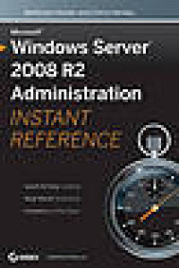 Image of MICROSOFT Windows Server 2008 R2 Administrration: Instant Reference