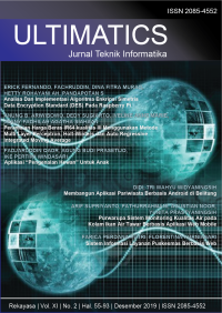 Image of Ultimatics : Jurnal Teknik Informatika Vol. 11 No. 2, Desember 2019