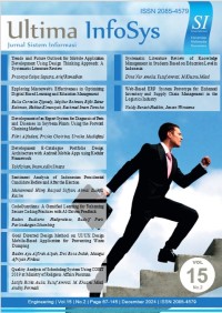 Image of Ultima InfoSys: jurnal sistem informasi, vol. 15, no. 1, June 2024