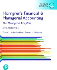 Image of Horngren's Financial and Managerial Accounting, the Managerial Chapters. Seventh Global Edition