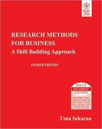 Image of Research Methods For Business : A Skill Building Approach. Fourth Edition