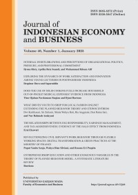 Image of Journal of Indonesian Economy and Business vol. 40 no. 3, September 2025