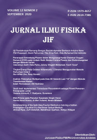 Image of Jurnal Ilmu Fisika (JIF) vol. 12 no. 2, September 2020