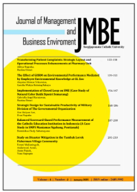 Image of Journal of Management and Business Environment (JMBE) volume 6 no 2, January 2025