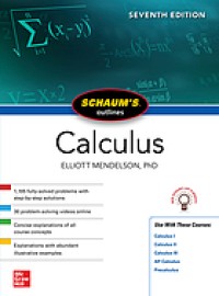 Image of Schaum's Outline of Calculus. Seventh Edition