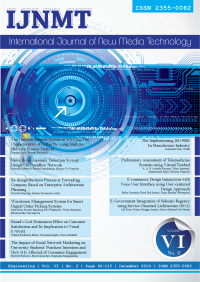 Image of IJNMT : international journal of new media technology Vol. 6 No. 2, December 2019