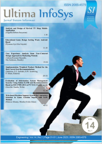 Image of Ultima InfoSys: jurnal sistem informasi, vol. 14, no. 1, June 2023