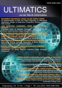 Image of Ultimatics: jurnal teknik informatika, vol. 15, no. 1, June 2023