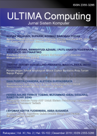 Image of Ultima Computing : Jurnal Sistem Komputer Vol 11 No. 2, Desember 2019