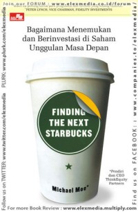 Image of Finding The Next Starbucks :bagaimana menemukan dan berinvestasi di saham unggulan masa depan