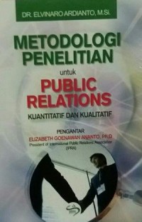 Image of Metodologi Penelitian untuk Public Relations