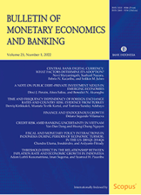 Image of Bulletin of monetary economics and banking, vol. 25, no. 1, 2022