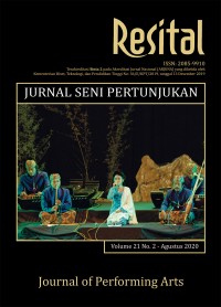 Image of Resital : Jurnal Seni Pertunjukan Vol. 21 No. 2, Agustus 2020