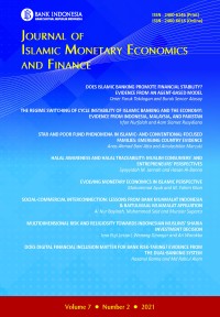 Image of Journal of islamic monetary economics and finance, vol. 7, no. 2, 2021