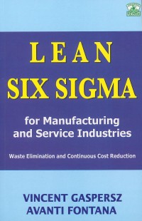 Image of Lean six stigma: for manufacturing and service industries