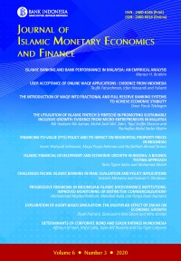 Image of Journal of islamic monetary economics and finance, vol. 6, no. 3, 2020
