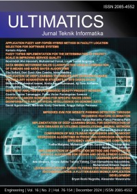 Image of Ultimatics: jurnal teknik informatika, vol 16, no. 2, December 2024