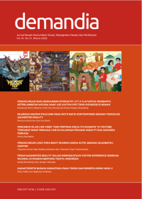 Image of Demandia: jurnal desain komunikasi visual, manajemen desain dan periklanan vol. 05 no. 01 (Maret 2020)