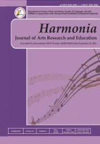 Image of Harmonia : journal of arts research and education Vol. 23 No. 1, June 2023