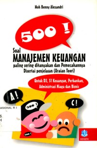 Image of 500! Soal manajemen keuangan paling sering ditanyakan dan pemecahannya disertai penjelasan (uraian teori)