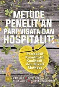 Image of Metode penelitian pariwisata dan hospitality