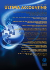 Image of Ultima accounting: jurnal ilmu akuntansi, vol. 15 no, 1, June 2023