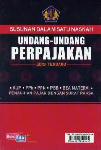 Image of Susunan dalam satu naskah undang-undang perpajakan