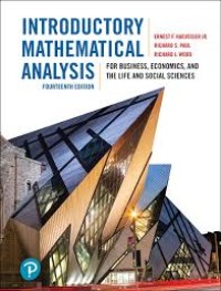 Image of Introductory mathematical analysis for business, economics, and the life and social sciences. Fourteenth Edition