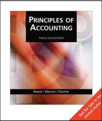 Image of Principles of accounting. Twenty-Second Editon