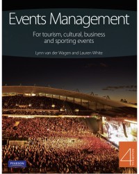 Image of Event management for tourism, cultural, business and sporting events. Fourth Edition