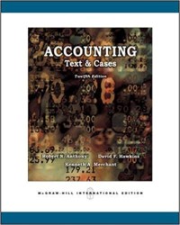 Image of Accounting text and cases. Twelfth International Edition
