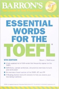 Image of Barron's essential words for the TOEFL : test of English as a foreign language