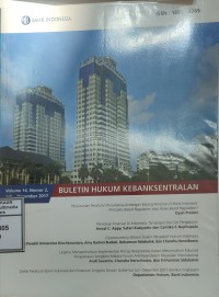 Image of Buletin hukum kebanksentralan, vol. 14, no. 2, Juli - Desember 2017
