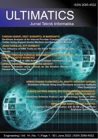 Image of Ultimatics: jurnal teknik informatika vol. 14, no. 1, Juni 2022