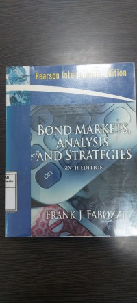Image of Bond Markets, Analysis and Strategies. Sixth Edition International Edition