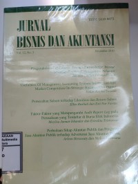 Image of Jurnal Bisnis dan Akuntansi Vol.12, No.3, Desember 2010