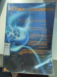 Image of Ultima Accounting : jurnal ilmu akuntansi vol. 2, no. 1, Juni 2010