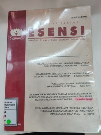 Image of Jurnal ilmiah esensi sekolah tinggi ilmu ekonomi nusantara vol. 2, no. 1, 1999