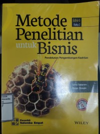 Image of Metode penelitian untuk bisnis : Pendekatan pengembangan keahlian, ed. 6 buku 2