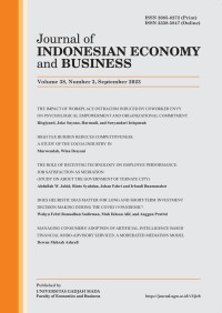 Image of Journal of Indonesian Economy and Business vol. 38, no. 3, September 2023
