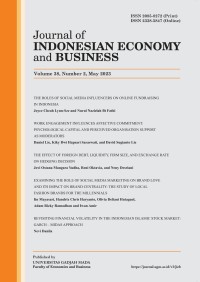 Image of Journal of Indonesian Economy and Business vol. 38, no. 2, May 2023
