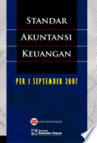 Image of Standar akuntansi keuangan per 1 September 2007