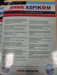 Image of Jurnal Asosiasi Pendidikan Tinggi Ilmu Komunikasi (ASPIKOM) Vol. 9 No. 1, 2024