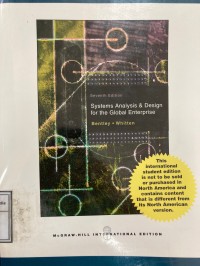 Image of Systems analysis and design for the global enterprise. Seventh Edition