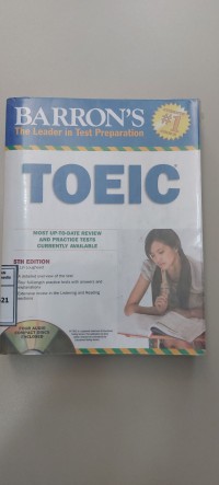 Image of TOEIC ; Most Up-To-Date Review and Practice tests currently available