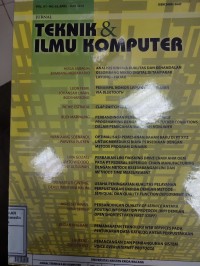 Image of Jurnal Teknik dan Ilmu komputer, vol. 01, no. 02, April-Juni 2012